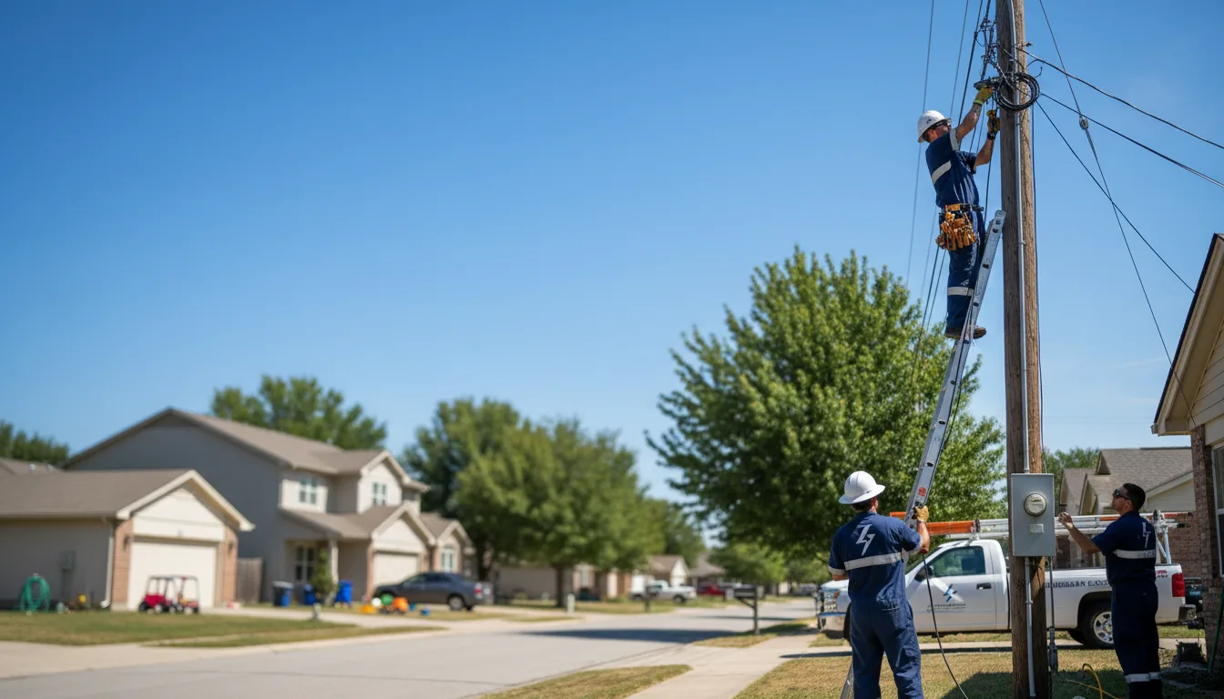 Residential electrician providing installation services in Montezuma, OH